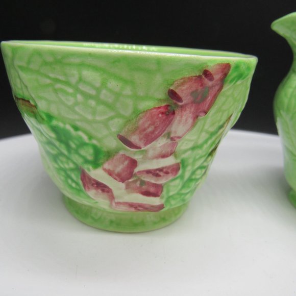 VINTAGE CARLTONWARE ENGLAND "FOXGLOVE" SERIES CREAM AND SUGAR SET. - Picture 6 of 6